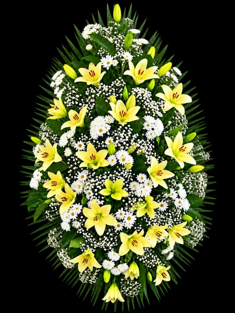 Lágrima vertical de flor variada